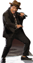 Load image into Gallery viewer, BRUNO MARS WITH MIC -  65&quot;  TALL-  LIFE SIZE CARDBOARD CUTOUT STANDEE - PARTY DECOR