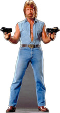 Load image into Gallery viewer, CHUCK NORRIS  - DOUBLE GUN - 69&quot; TALL LIFE SIZE CARDBOARD CUTOUT STANDEE PARTY DECOR