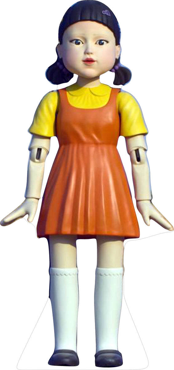 SQUID GAMES DOLL 72" TALL CARDBOARD CUTOUT STANDEE PARTY DECOR