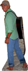 JIMMY BUFFETT - GUITAR AND OCEAN 60's,70's,80's,90's-  67" TALL LIFE SIZE CARDBOARD CUTOUT STANDEE - PARTY DECOR