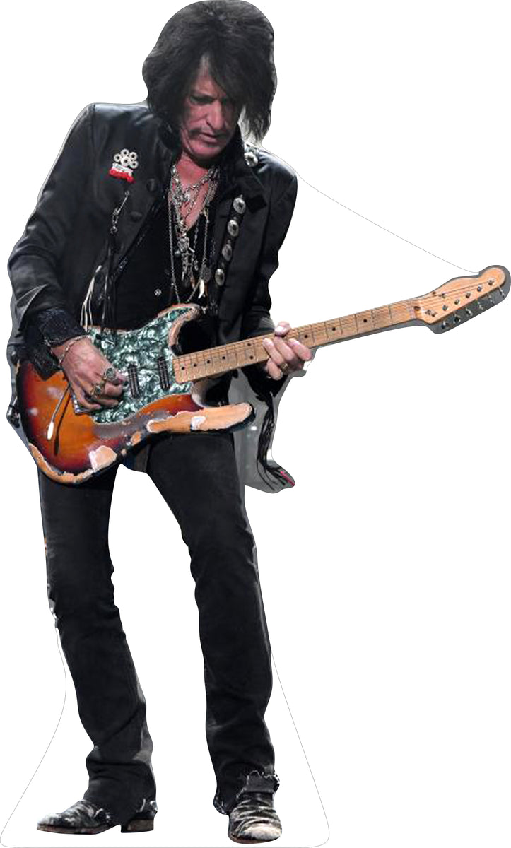 JOE PERRY GUITARIST 69" TALL CARDBOARD CUTOUT STANDEE PARTY DECOR