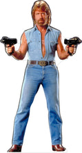 Load image into Gallery viewer, CHUCK NORRIS DOUBLE GUN 36&quot; TALL CARDBOARD CUTOUT STANDEE - PARTY DECOR (Copy)