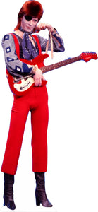 Copy of DAVID BOWIE in RED 75" TALL CARDBOARD CUTOUT STANDEE - PARTY DECOR