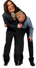 Load image into Gallery viewer, KAMALA HEADLOCK TRUMP  72&quot; TALL CARDBOARD CUTOUT STANDEE - PARTY DECOR (Copy) (Copy) (Copy) (Copy)