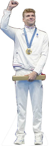 LEON MARCHAND OLYMPICS 2024 78" TALL CARDBOARD CUTOUT STANDEE - PARTY DECOR (Copy) (Copy)