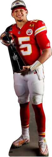 PATRICK MAHOMES HOLDING TROPHY 74