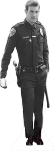POLICEMAN 1980's 72" TALL CARDBOARD CUTOUT STANDEE - PARTY DECOR