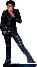 Load image into Gallery viewer, MICHAEL JACKSON -BLACK STUDS SPIKES  -70" TALL - LIFE SIZE CARDBOARD CUTOUT STANDEE (Copy)