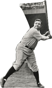 BABE RUTH - EYE ON THE BALL- 78" TALL CARDBOARD CUTOUT STANDEE - PARTY DECOR