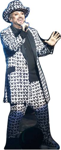 BOY GEORGE - 80's -BLACK AND WHITE OUTFIT - 70