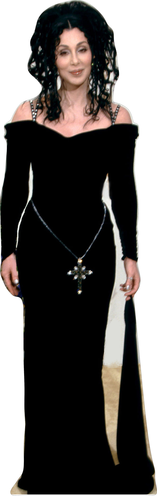 CHER - BLACK GOWN 60's,70's,80's,90's