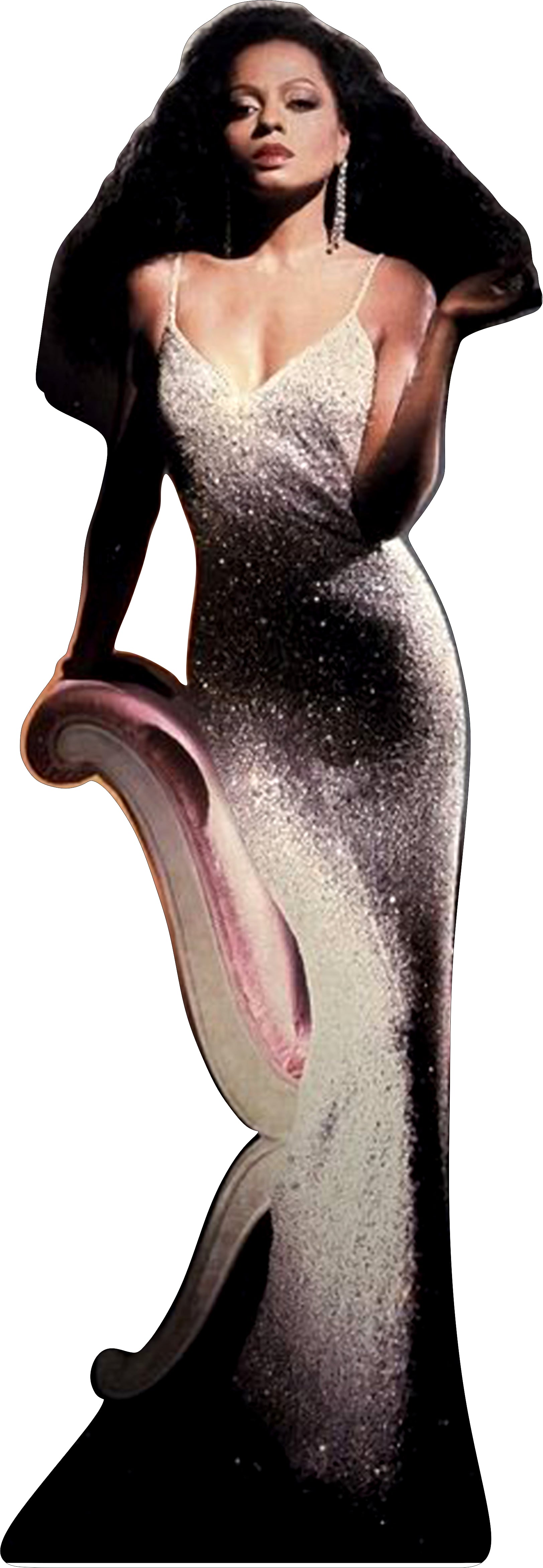 diana ross pink dress Diana Ross in iconic 80s pink satin dress