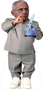 DR FAUCI AS MINI ME DIR INFECTIOUS & DISEASE 65" TALL CARDBOARD CUTOUT STANDEE - PARTY DECOR