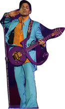 Load image into Gallery viewer, PRINCE - TURQ SUIT/ORANGE SHIRT/ PURPLE GUITAR 63&quot; Tall Cardboard Cutout Standee
