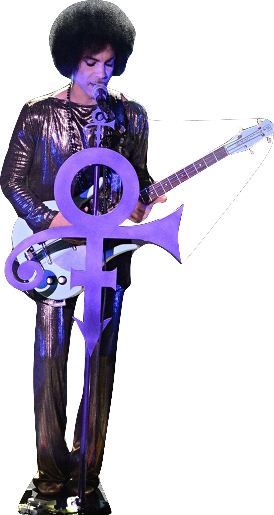 Prince - Purple 63 Tall Life Size Cardboard Cutout Standee