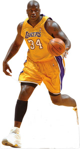 SHAQUILLE O'NEAL - #34 LAKERS -84" TALL LIFE SIZE CARDBOARD CUTOUT STANDEE - PARTY DECOR