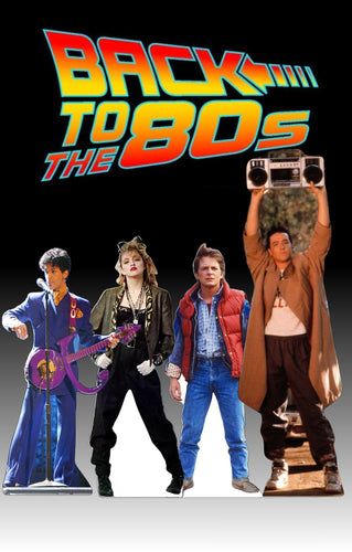 Back to the 80s Cardboard Cutout Standee Party Decor