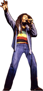 BOB MARLEY- 78" TALL CARDBOARD CUTOUT STANDEE - PARTY DECOR