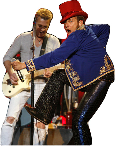 ED VAN HALEN - DAVID LEE ROTH - RED TOP HAT - 57