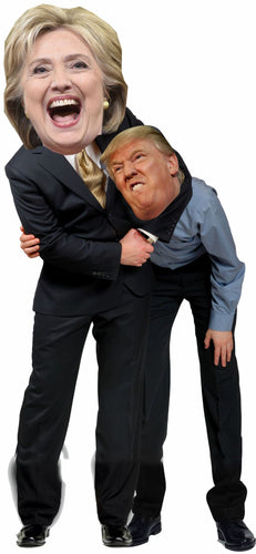 Hillary Clinton giving Donald Trump a Headlock 72