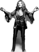 Load image into Gallery viewer, JANIS JOPLIN PERFORMS -60&#39;s - BLACK &amp; WHITE - 60&quot; TALL  LIFE SIZE CARDBOARD CUTOUT STANDEE PARTY DECOR