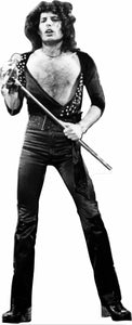 Freddie Mercury from Queen Black & White 72" Tall Cardboard Cutout