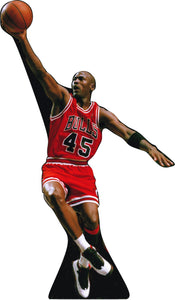 MICHAEL JORDAN - TAKES THE SHOT - 77" TALL LIFE SIZE CARDBOARD CUTOUT STANDEE - PARTY DECOR