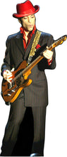 Load image into Gallery viewer, PRINCE-Red Derby Hat-Black w/ Red Pinstripe Suit- 63&quot; Tall Cardboard Cutout Standee